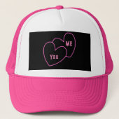 素敵で素敵な二つのハートあなたと私 キャップ (正面)