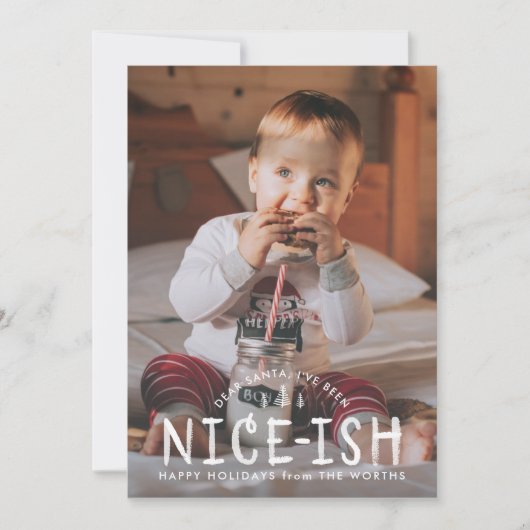 素敵ないけなクリスマスおもしろいカード 招待状 (正面)