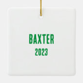 素敵ないけなパワソフクリスマスの飾り セラミックオーナメント (裏面)