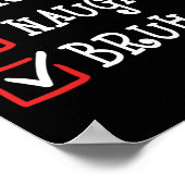 素敵ないけなブおもしろいルクリスマスの衣装クリスマス ポスター (角)