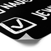 素敵ないけなユダヤ人ハヌカーのギフトクリスマス ポスター (角)