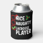 素敵ないけなラクロスプレイヤーのクリスマスリスト 缶クーラー (缶正面)