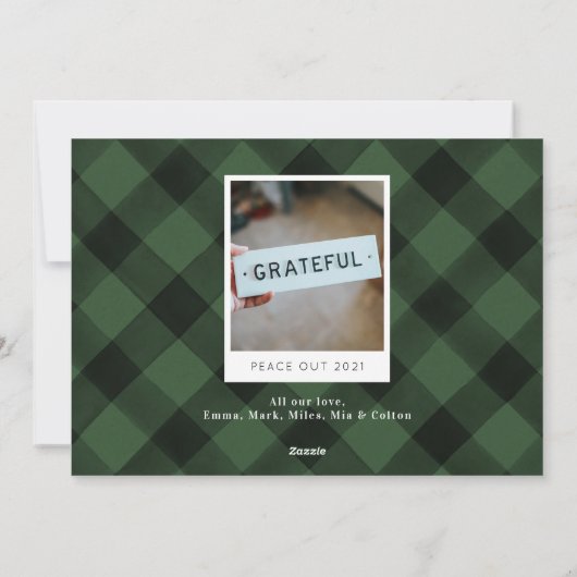 素敵ないけな写真のホリデーカード シーズンカード (裏面)