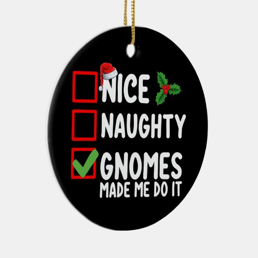 素敵ないけな格言がクリスマスリストを作ってくれた セラミックオーナメント (右)