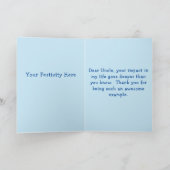 素敵なおじさんへのホリデーカード シーズンカード (内部)