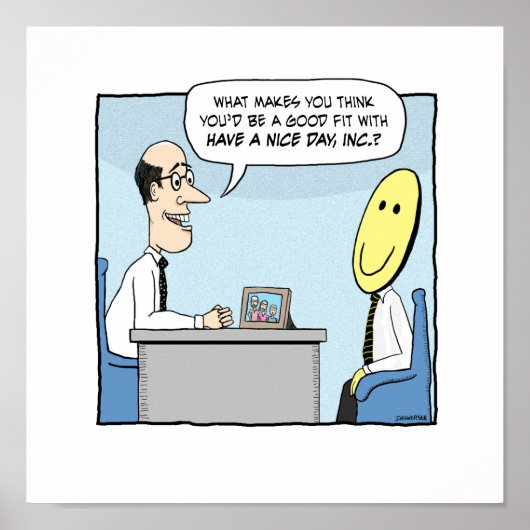 素敵なおもしろい一日のポスターを持っている ポスター (正面)