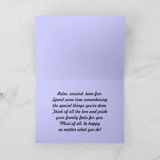 素敵なお母さんとおばあちゃんへのハッピーバースデー カード (内部)