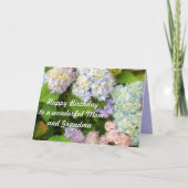 素敵なお母さんとおばあちゃんへのハッピーバースデー カード (正面)