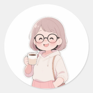👩素敵なお母さん ラウンドシール