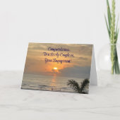 素敵なお祝い婚約 カード (正面)