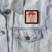 素敵なお花の世界で最高のママ 缶バッジ (インサイチュ)