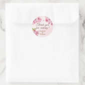 素敵なさくらんぼの花咲きありがとう ラウンドシール (バッグ)