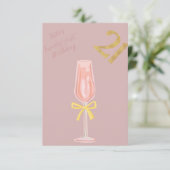 素敵なのに洗練された21歳の誕生日 招待状 (スタンド正面)