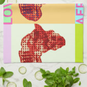 素敵なアフリカ キッチンタオル (折り畳み)