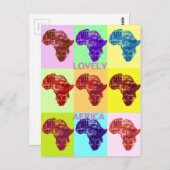 素敵なアフリカ ポストカード (正面/裏面)