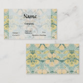 素敵なアールヌーボーフローラの花柄 名刺 (正面/裏面)