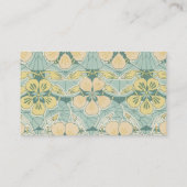 素敵なアールヌーボーフローラの花柄 名刺 (裏面)