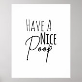 素敵なウンチユーモアのあるのポスターを持つ ポスター (正面)