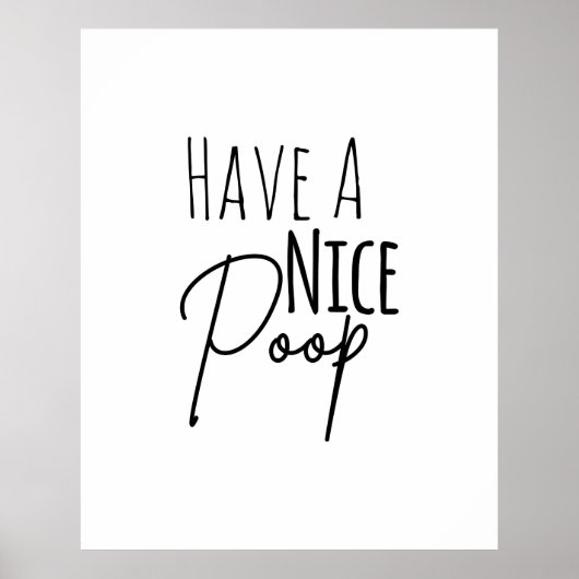 素敵なウンチユーモアのあるのポスターを持つ ポスター (正面)