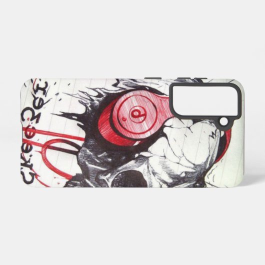 素敵なエギースカル素敵な日とより良い夜を持っている SAMSUNG GALAXYケース (裏面横)