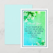 素敵なオーダーメイドのブライダルシャワー 感謝 (正面/裏面)