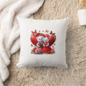 "素敵なカップル枕 – のためのロマンチックなスロークッション クッション (ブランケット)