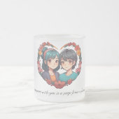 素敵なカップル フロストグラスマグカップ (中央)