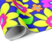 素敵なカラフルの花のラッピング紙 ラッピングペーパー (ロールコーナー)