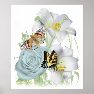 素敵なガーデンシーンのポスター ポスター