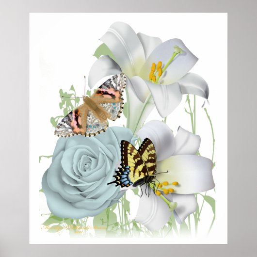 素敵なガーデンシーンのポスター ポスター (正面)