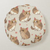 素敵なキャットクッション ラウンドクッション (裏面)