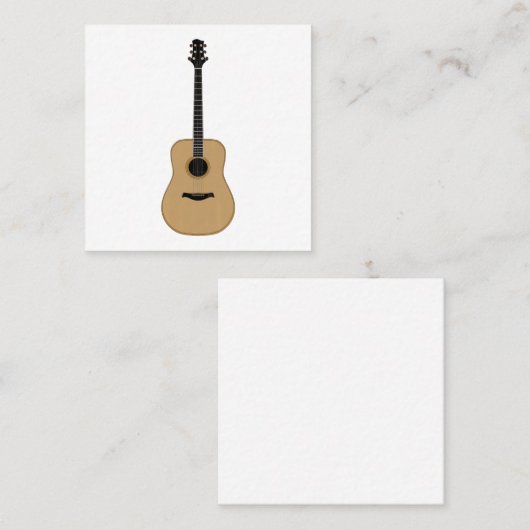 素敵なギター スクエア名刺 (正面/裏面)