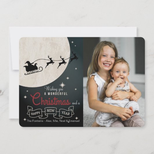 素敵なクリスマスの写真カード シーズンカード (正面)