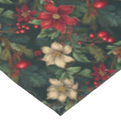 素敵なクリスマスの陳腐なフローラ テーブルクロス (アングル)