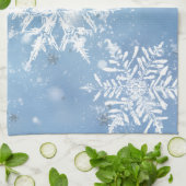 素敵なクリスマスの雪 キッチンタオル (折り畳み)