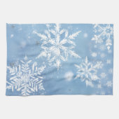 素敵なクリスマスの雪 キッチンタオル (横)