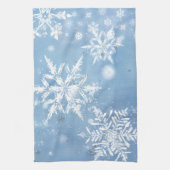 素敵なクリスマスの雪 キッチンタオル (縦)