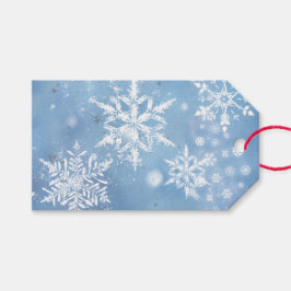 素敵なクリスマスの雪 ギフトタグ