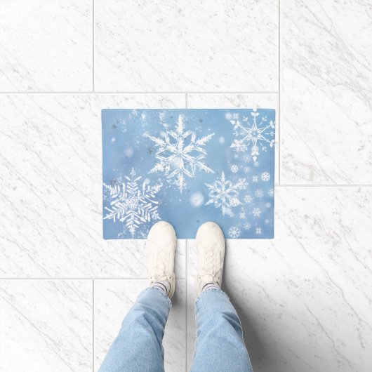 素敵なクリスマスの雪 ドアマット (室内)