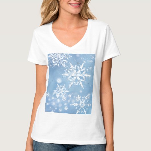 素敵なクリスマスの雪 Tシャツ (正面)