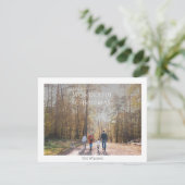 素敵なクリスマスエレガント一枚写真クリスマス シーズンカード (スタンド正面)