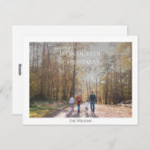 素敵なクリスマスエレガント一枚写真クリスマス シーズンカード (正面/裏面)