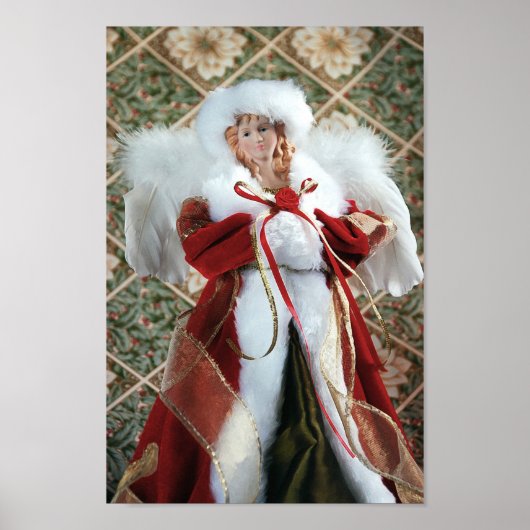 素敵なクリスマスエンジェルプリント ポスター (正面)
