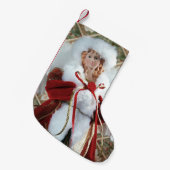 素敵なクリスマスエンジェル スモールクリスマスストッキング (正面 (吊り時))