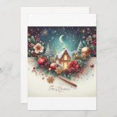 素敵なクリスマスカード 招待状 (正面/裏面)