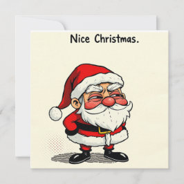 素敵なクリスマスカード – 「生意気なサンタ」ウィット シーズンカード