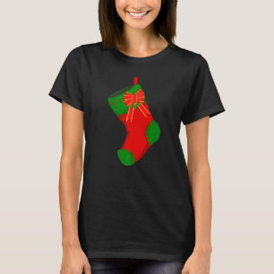 素敵なクリスマスストッキング メリーXmasソックスパーティー Tシャツ