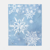 素敵なクリスマススノー フリースブランケット (正面)