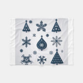 素敵なクリスマスツリー フリースブランケット (正面(横))