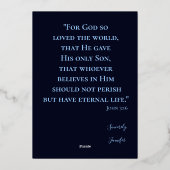 素敵なクリスマスツリー 箔シーズンカード (裏面)